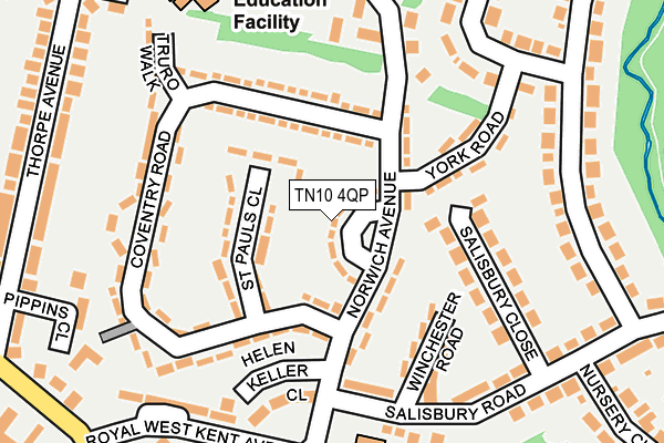 TN10 4QP map - OS OpenMap – Local (Ordnance Survey)