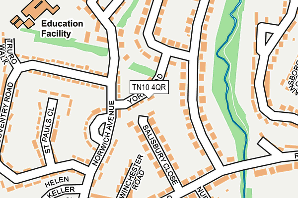 TN10 4QR map - OS OpenMap – Local (Ordnance Survey)