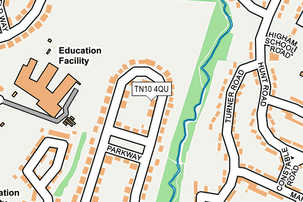 TN10 4QU map - OS OpenMap – Local (Ordnance Survey)