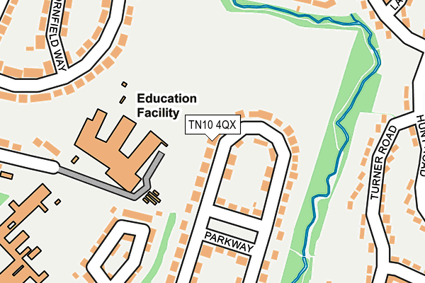 TN10 4QX map - OS OpenMap – Local (Ordnance Survey)