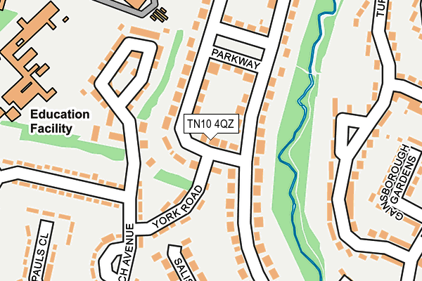 TN10 4QZ map - OS OpenMap – Local (Ordnance Survey)