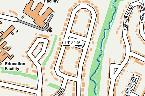 TN10 4RA map - OS OpenMap – Local (Ordnance Survey)