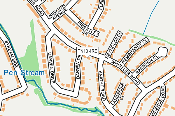 TN10 4RE map - OS OpenMap – Local (Ordnance Survey)