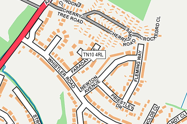 TN10 4RL map - OS OpenMap – Local (Ordnance Survey)