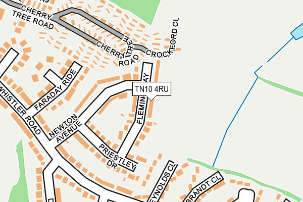 TN10 4RU map - OS OpenMap – Local (Ordnance Survey)