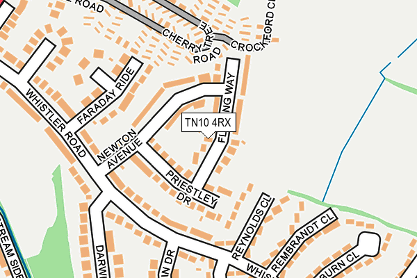 TN10 4RX map - OS OpenMap – Local (Ordnance Survey)