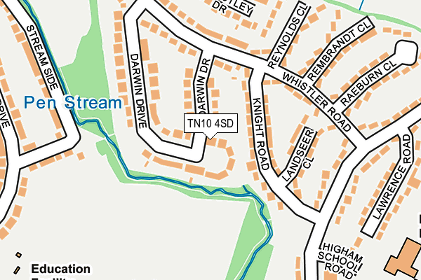 TN10 4SD map - OS OpenMap – Local (Ordnance Survey)
