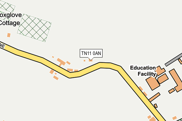 TN11 0AN map - OS OpenMap – Local (Ordnance Survey)