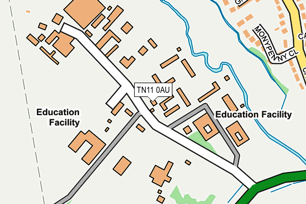 TN11 0AU map - OS OpenMap – Local (Ordnance Survey)