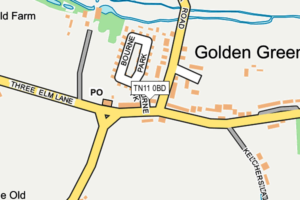 TN11 0BD map - OS OpenMap – Local (Ordnance Survey)