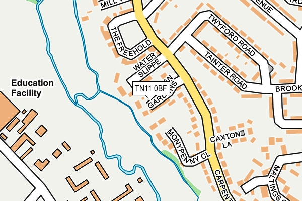 TN11 0BF map - OS OpenMap – Local (Ordnance Survey)