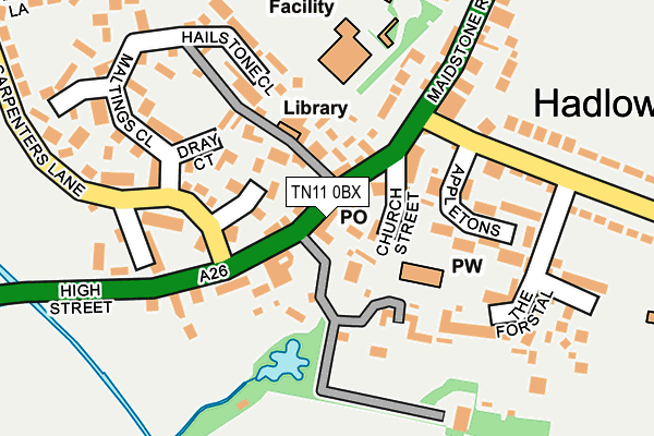 TN11 0BX map - OS OpenMap – Local (Ordnance Survey)