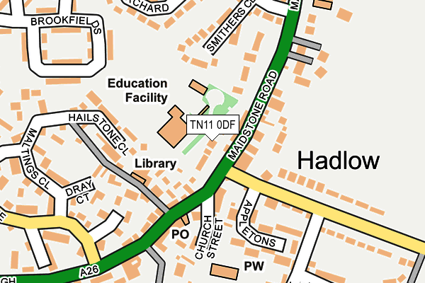 TN11 0DF map - OS OpenMap – Local (Ordnance Survey)