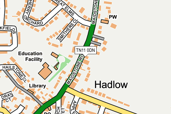 TN11 0DN map - OS OpenMap – Local (Ordnance Survey)