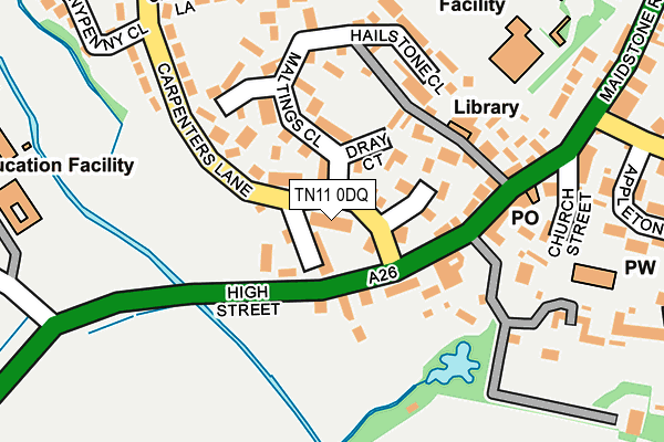 TN11 0DQ map - OS OpenMap – Local (Ordnance Survey)