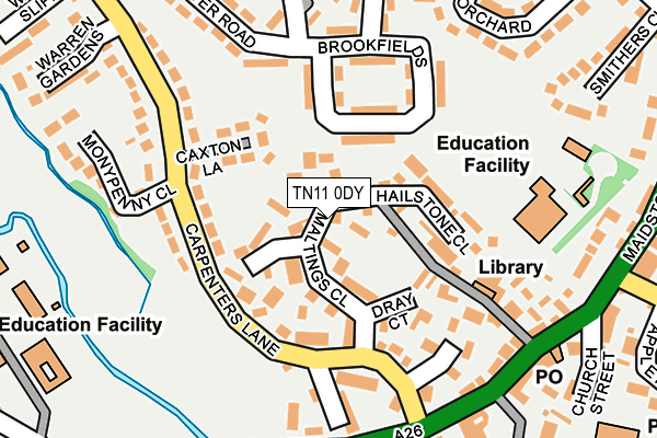 TN11 0DY map - OS OpenMap – Local (Ordnance Survey)
