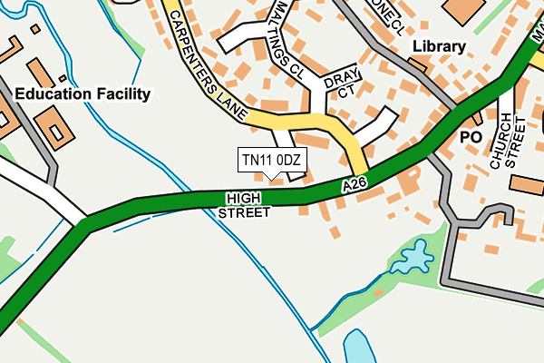 TN11 0DZ map - OS OpenMap – Local (Ordnance Survey)