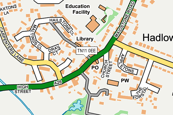 TN11 0EE map - OS OpenMap – Local (Ordnance Survey)