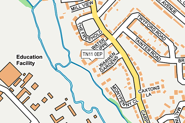 TN11 0EP map - OS OpenMap – Local (Ordnance Survey)