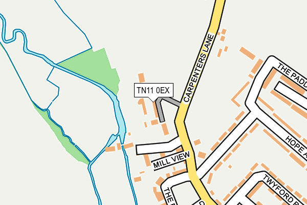 TN11 0EX map - OS OpenMap – Local (Ordnance Survey)