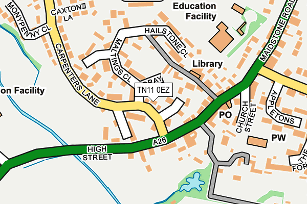 TN11 0EZ map - OS OpenMap – Local (Ordnance Survey)