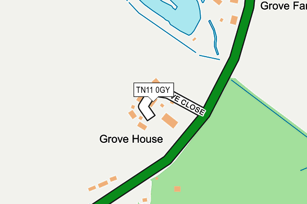 TN11 0GY map - OS OpenMap – Local (Ordnance Survey)