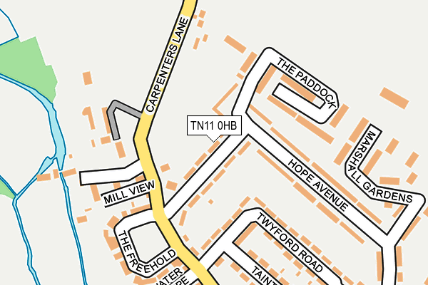 TN11 0HB map - OS OpenMap – Local (Ordnance Survey)