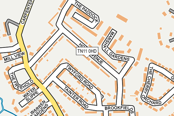 TN11 0HD map - OS OpenMap – Local (Ordnance Survey)