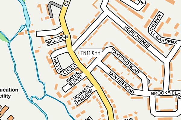 TN11 0HH map - OS OpenMap – Local (Ordnance Survey)