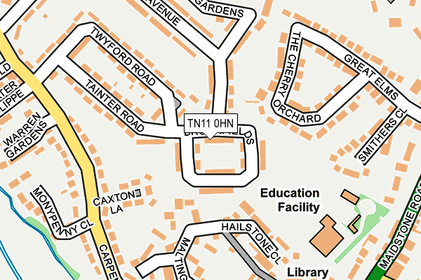 TN11 0HN map - OS OpenMap – Local (Ordnance Survey)