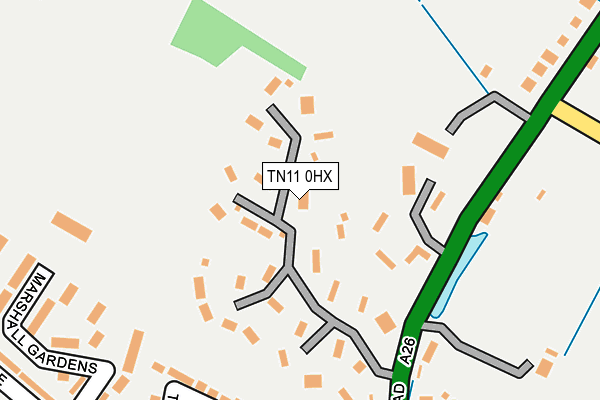 TN11 0HX map - OS OpenMap – Local (Ordnance Survey)
