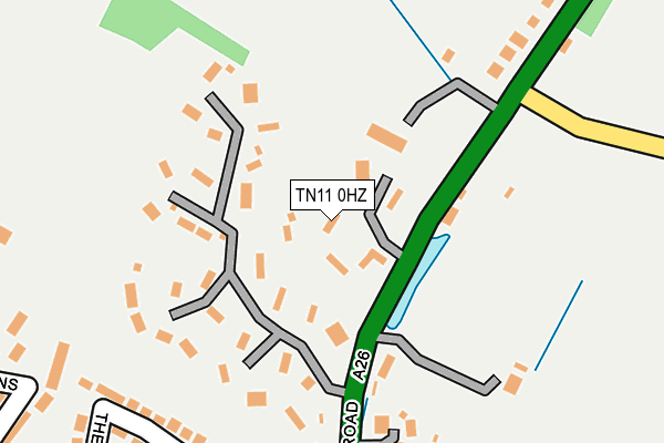 TN11 0HZ map - OS OpenMap – Local (Ordnance Survey)