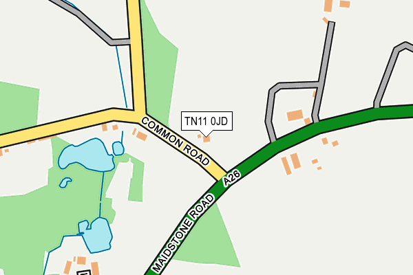 TN11 0JD map - OS OpenMap – Local (Ordnance Survey)