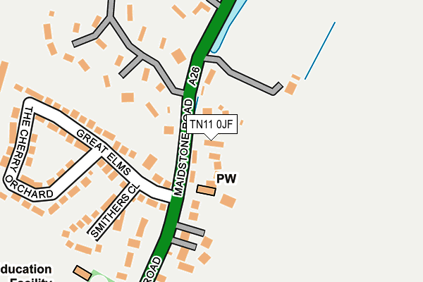 TN11 0JF map - OS OpenMap – Local (Ordnance Survey)