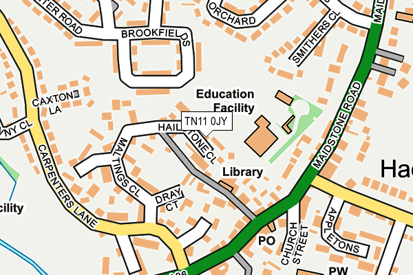 TN11 0JY map - OS OpenMap – Local (Ordnance Survey)