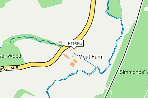 TN11 0NG map - OS OpenMap – Local (Ordnance Survey)