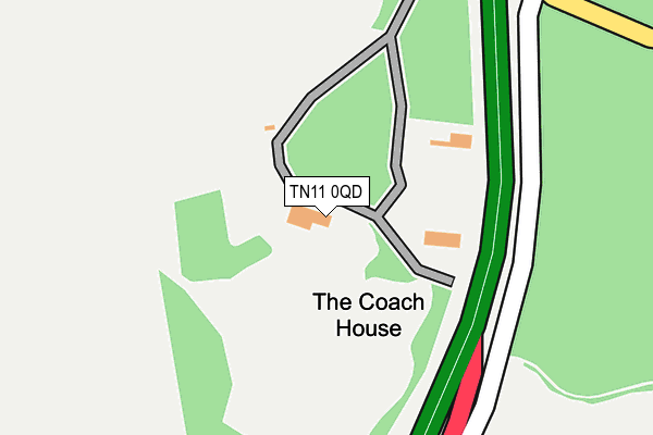 TN11 0QD map - OS OpenMap – Local (Ordnance Survey)