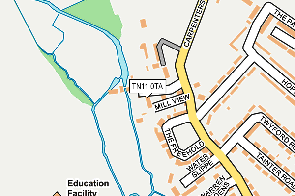 TN11 0TA map - OS OpenMap – Local (Ordnance Survey)