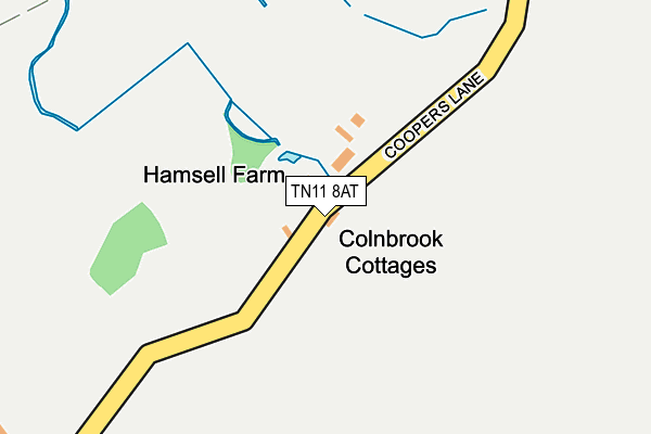 TN11 8AT map - OS OpenMap – Local (Ordnance Survey)