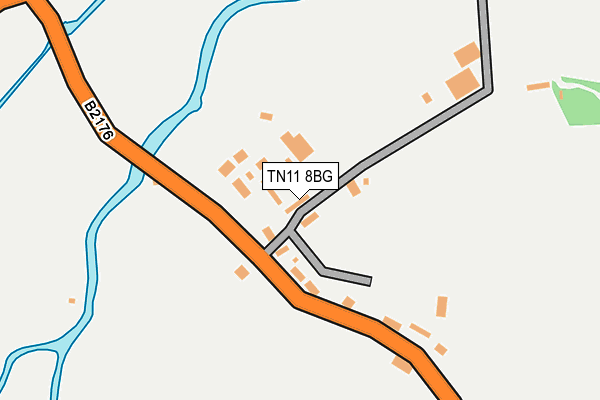 TN11 8BG map - OS OpenMap – Local (Ordnance Survey)