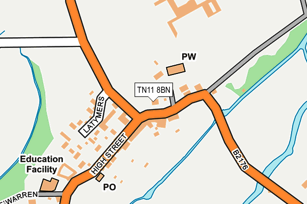 TN11 8BN map - OS OpenMap – Local (Ordnance Survey)