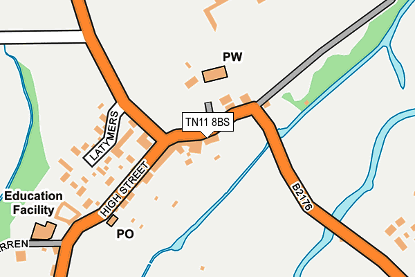 TN11 8BS map - OS OpenMap – Local (Ordnance Survey)