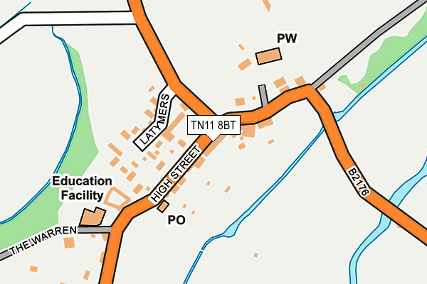 Map of TOBY MASSEY LTD at local scale