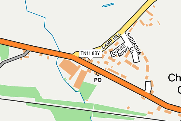TN11 8BY map - OS OpenMap – Local (Ordnance Survey)