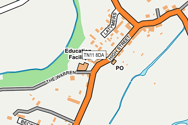 TN11 8DA map - OS OpenMap – Local (Ordnance Survey)