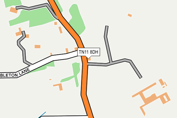 TN11 8DH map - OS OpenMap – Local (Ordnance Survey)