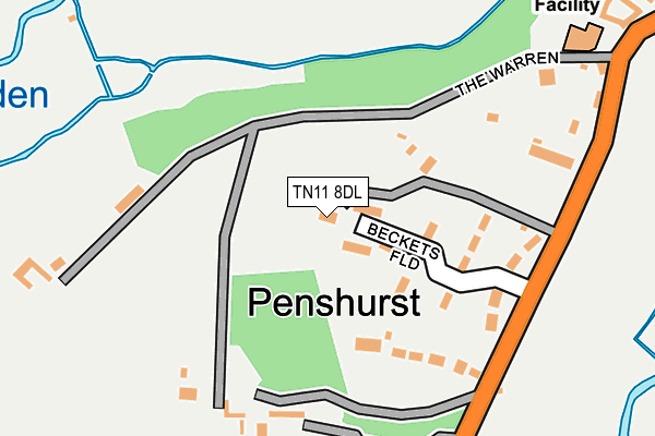 TN11 8DL map - OS OpenMap – Local (Ordnance Survey)