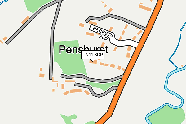 TN11 8DP map - OS OpenMap – Local (Ordnance Survey)