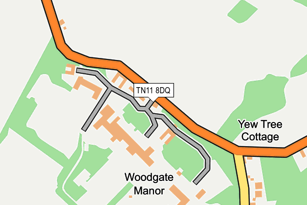 TN11 8DQ map - OS OpenMap – Local (Ordnance Survey)