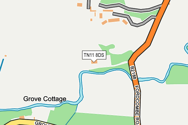 TN11 8DS map - OS OpenMap – Local (Ordnance Survey)